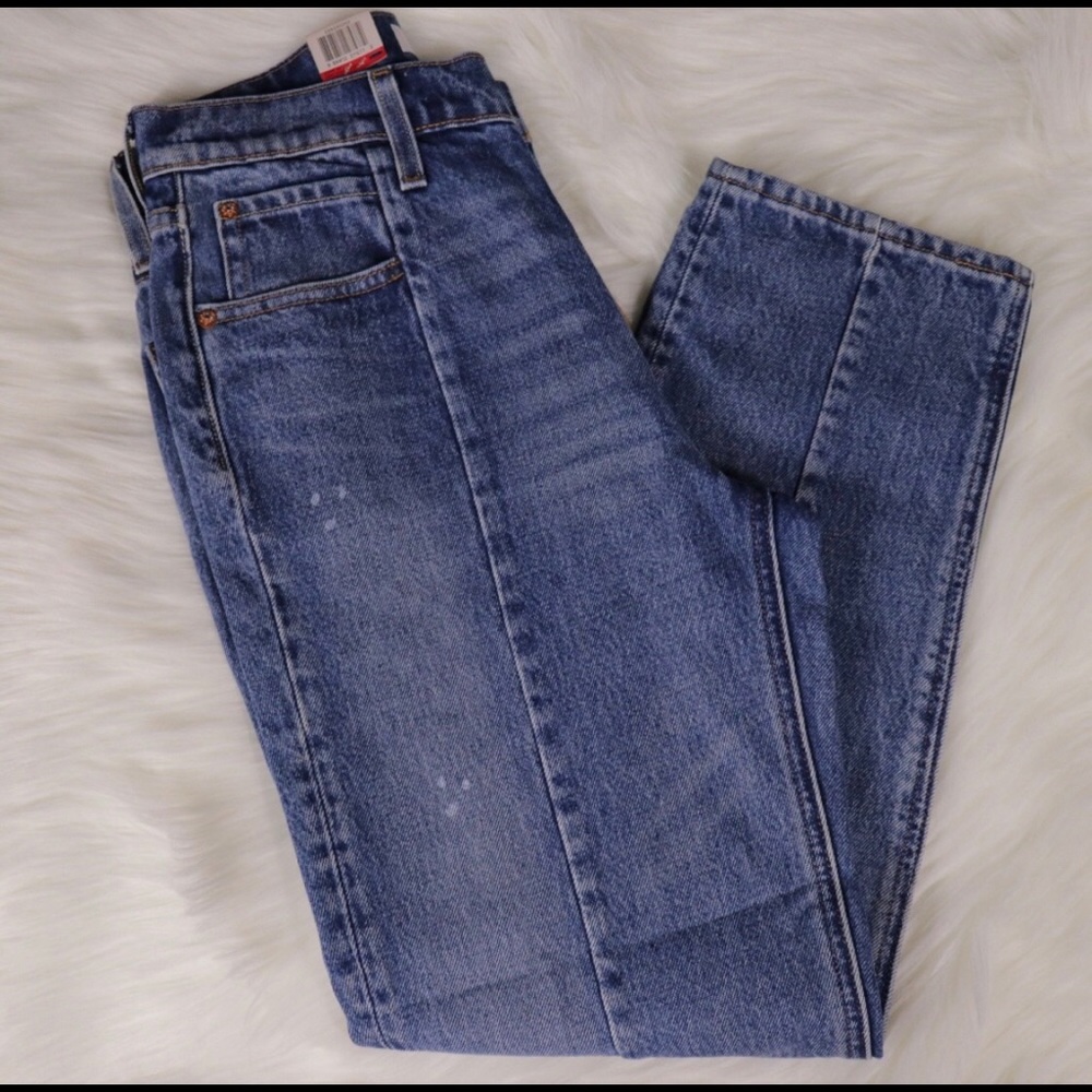Levi’s Hi Rise Straight Altered Mom Jeans Sz 27 ✨ - Picture 4 of 5